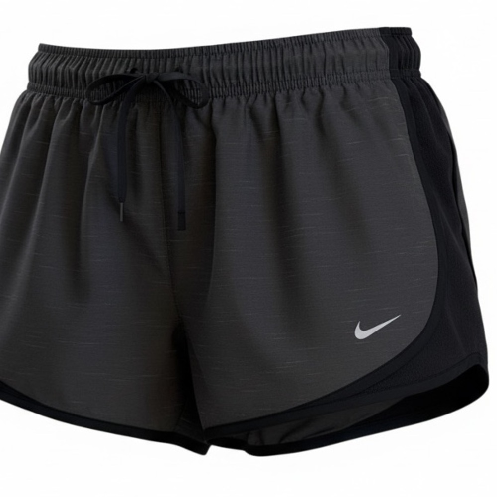NIKE DRI-Fit Running Training Shorts Grey Black Women’s with Liner
